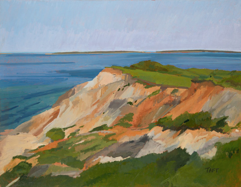 Gay Head August2013, 
oil on wood panel,    31 x 40 inches    SOLD