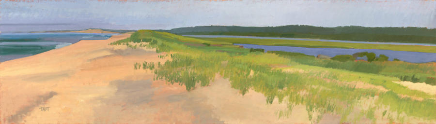 Long Point June, oil on linen , 17 x 60 inches